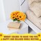 8 Pcs Fake Sunflower Bouquets, 11.8 in Artificial Sunflowers with Stems for Home, Kitchen, Table Centerpiece, DIY Decor